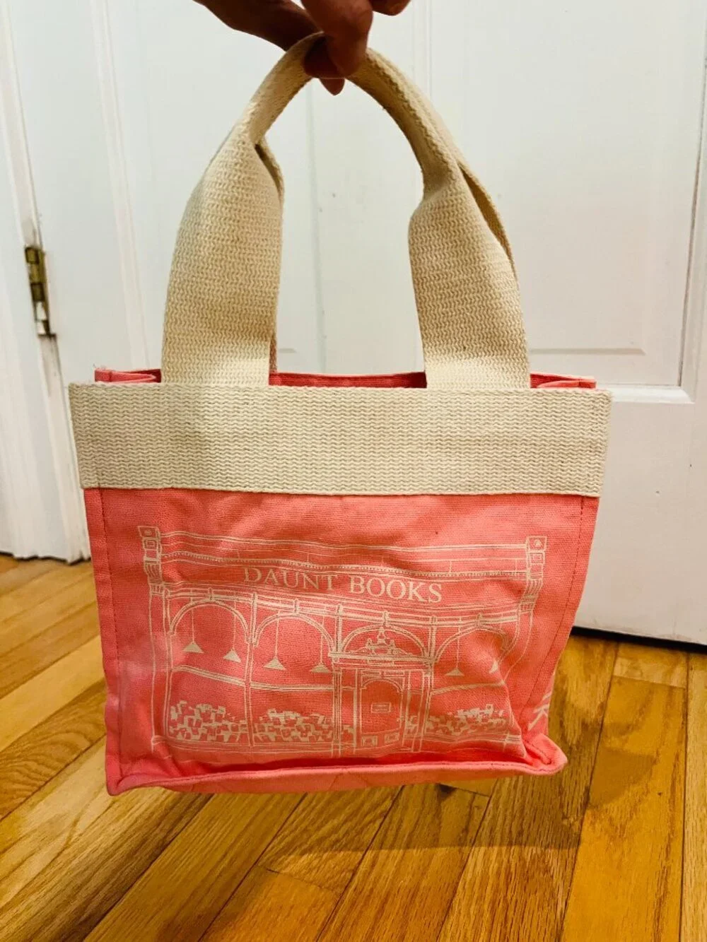 Daunt books London canvas tote bag PINK VERY RARE